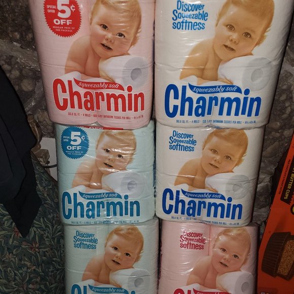 Charmin | Bath | Lot Of 6 Packs Of Charmin Toilet Paper 96s Pink Nos Htf | Poshmark